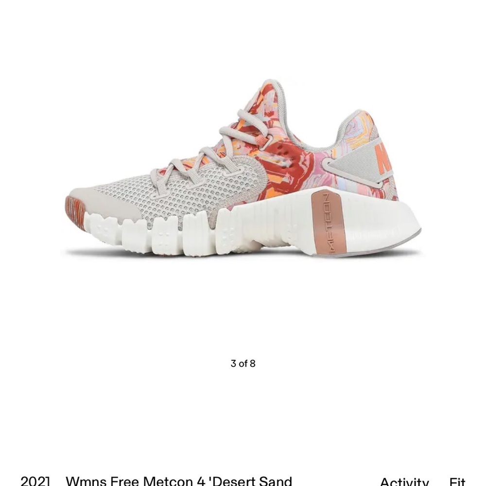 Nike Free Metcon 4  Desert Sand Crimson Bliss size 6.5 women